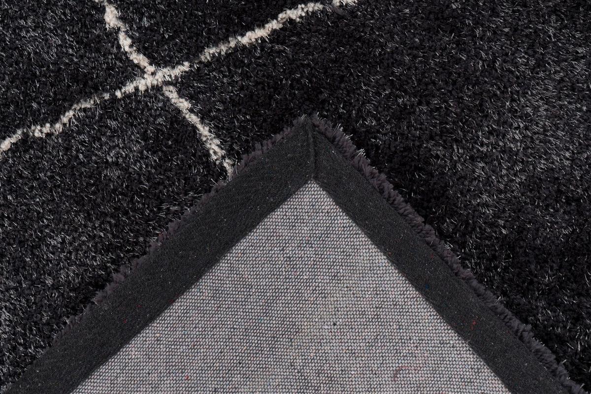 HOCHFLORTEPPICH Anthrazit/Grau - Anthrazit, KONVENTIONELL, Textil (160/230cm) - Kayoom