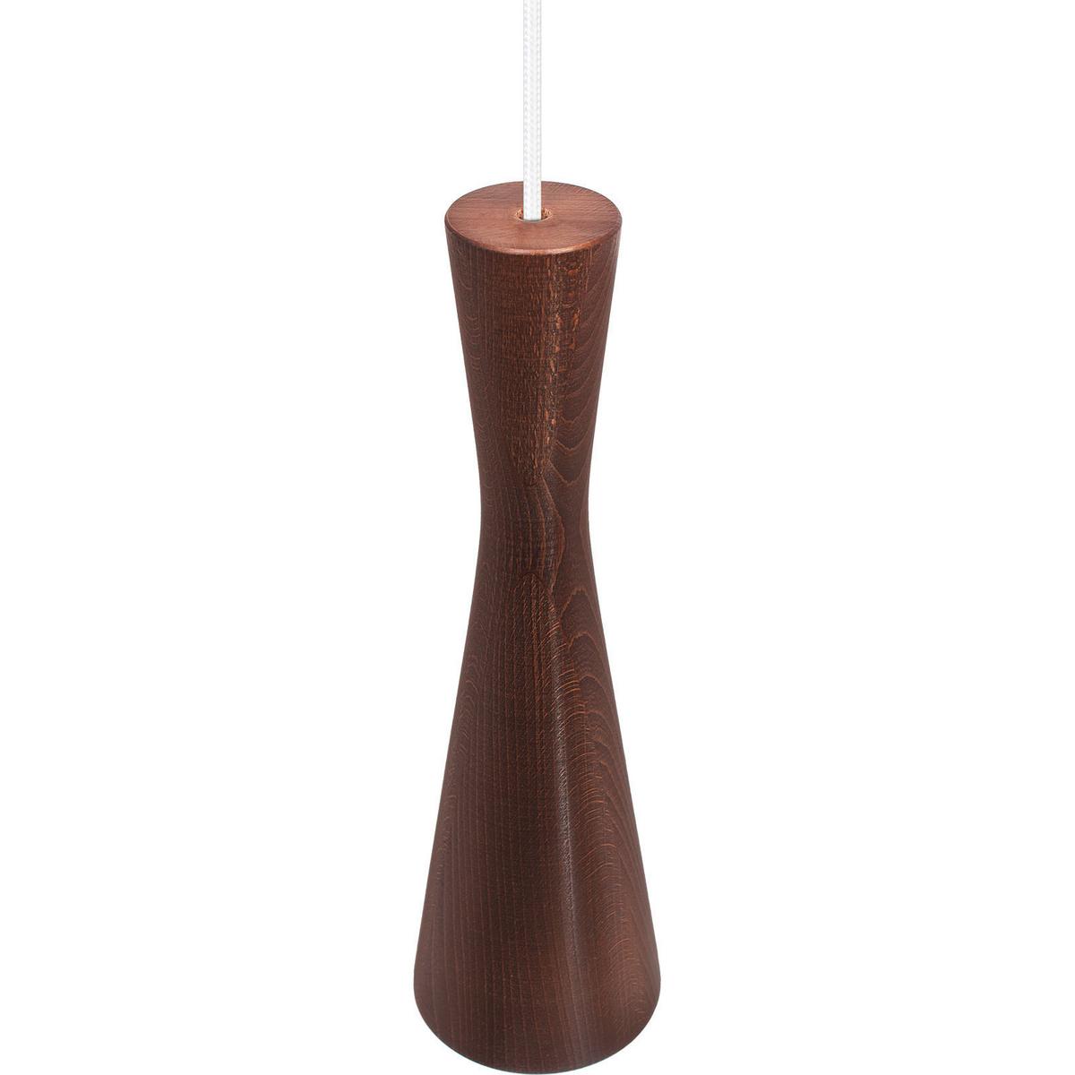 Hängeleuchte 8510130 Vegas - Nussbaumfarben/Weiß, Natur, Holz (10/90-140cm)