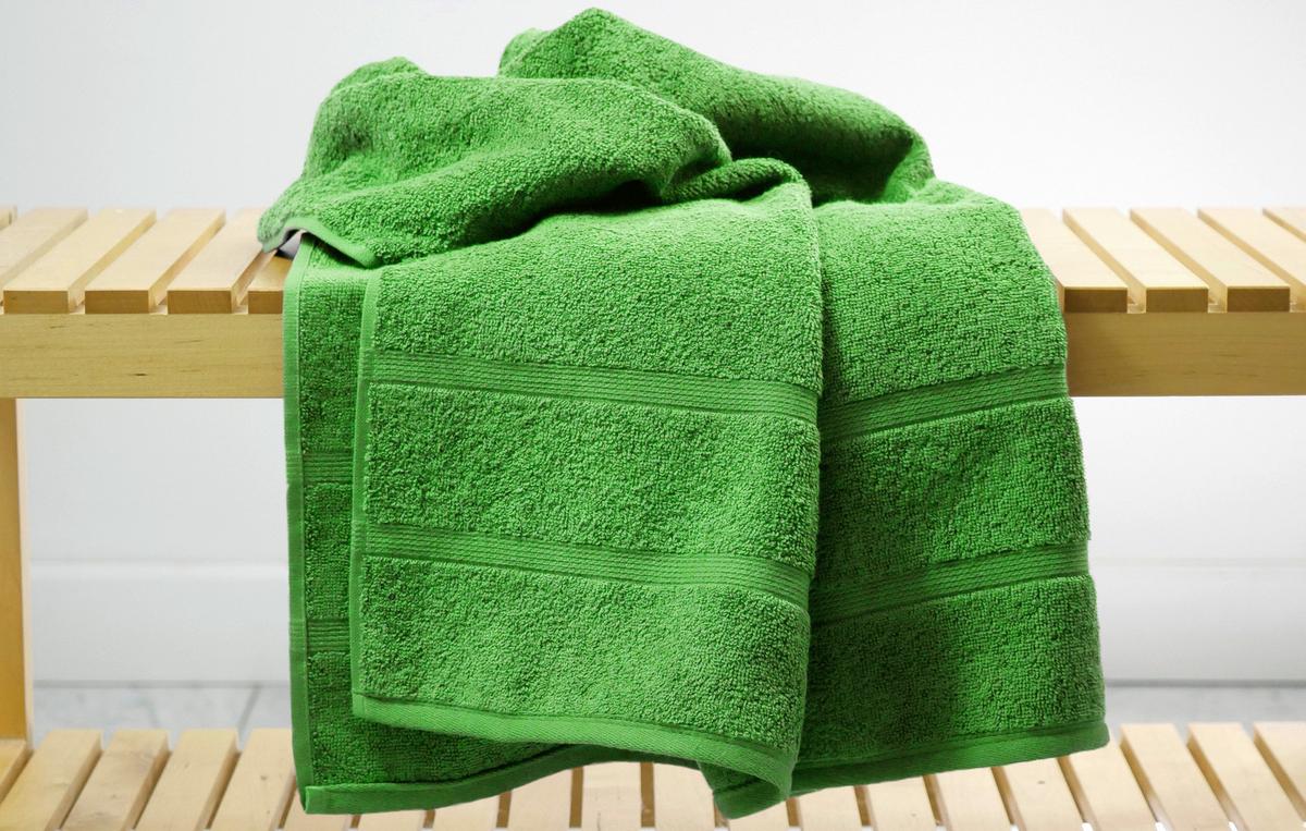 Törölköző Katharina - zöld, Lifestyle, textil (67/140cm) - Framsohn