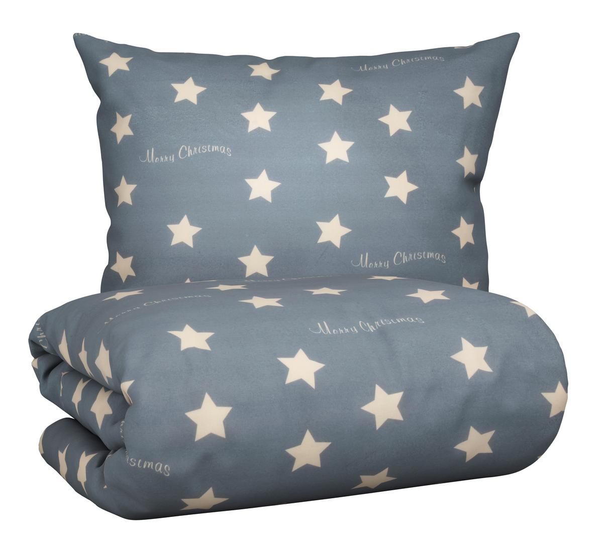POVLEČENÍ Stars, 140/200cm, šedá - šedá, Konvenční, textil (140/200cm) - Modern Living