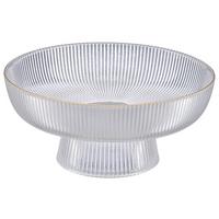 Dekorační miska MANU I - čiré/barvy zlata, Basics, sklo (20/9cm) - Mömax