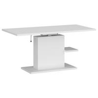 Couchtisch Cortado weiß, B: 110cm - Weiß, MODERN, Holzwerkstoff (110/54,6-74,2/65cm) - Modern Living