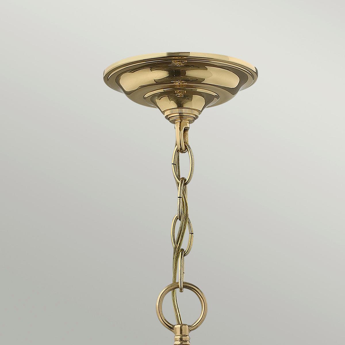 Hängeleuchte Hk-Gentry-P-L-Pb - Messingfarben, Natur, Glas/Metall (35.4/74.1cm) - Elstead Lighting
