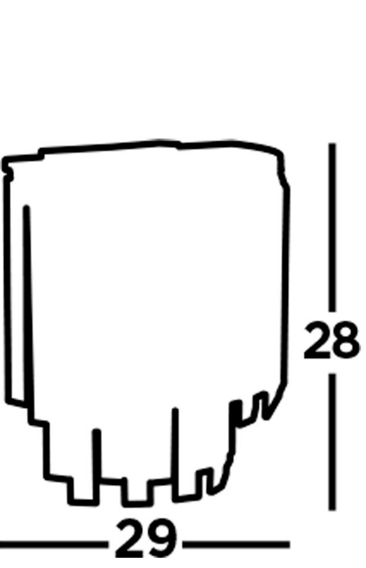 Wandleuchte 9832-2cc Clarissa 2lt - Klar/Bernsteinfarben, Basics, Glas/Metall (29/28/28cm)