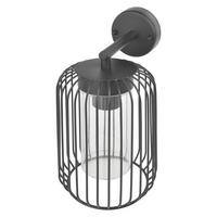 VONKAJŠIE LED SVIETIDLO SALVIA - čierna, Modern, kov/plast