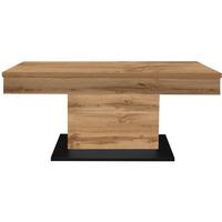 Couchtisch Lift Eiche Wotan/Schwarz B: 110 cm - Eiche Wotan/Schwarz, Design, Holzwerkstoff/Metall (110/60/58-77cm) - MID.YOU