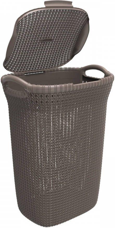 Kôš Na Prádlo Hamper 57 L - tmavě zelená, Moderní, plast (44/60/35cm)