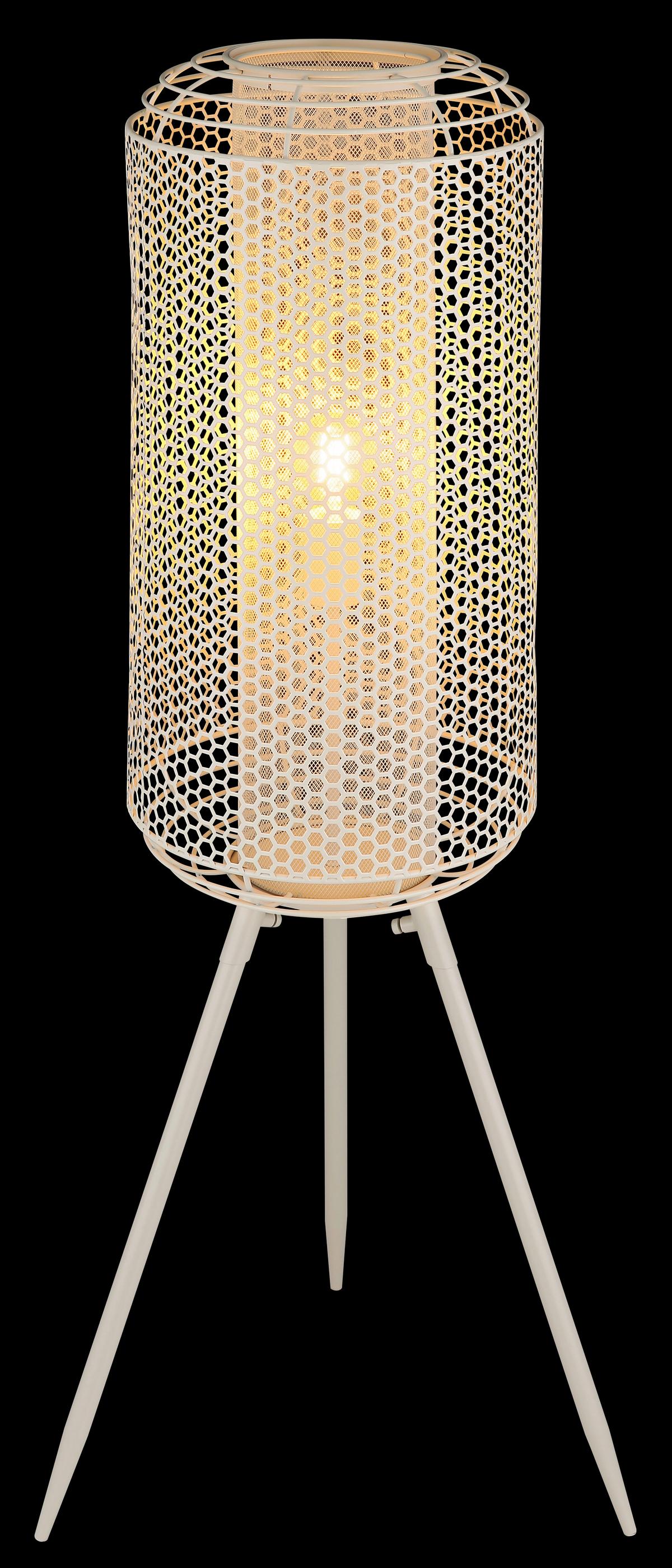 Stehleuchte Exkl. 1xe27, 40w - Creme, Design, Metall (30/110cm) - Globo