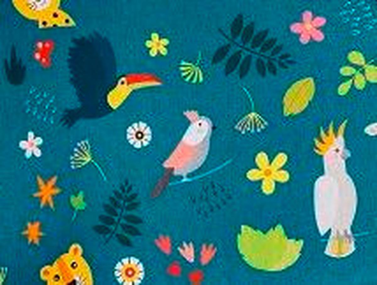 Hochstuhleinlage Blau, B/h/t: 26x4x40cm - Blau, Basics (26/4/40cm) - tiSsi