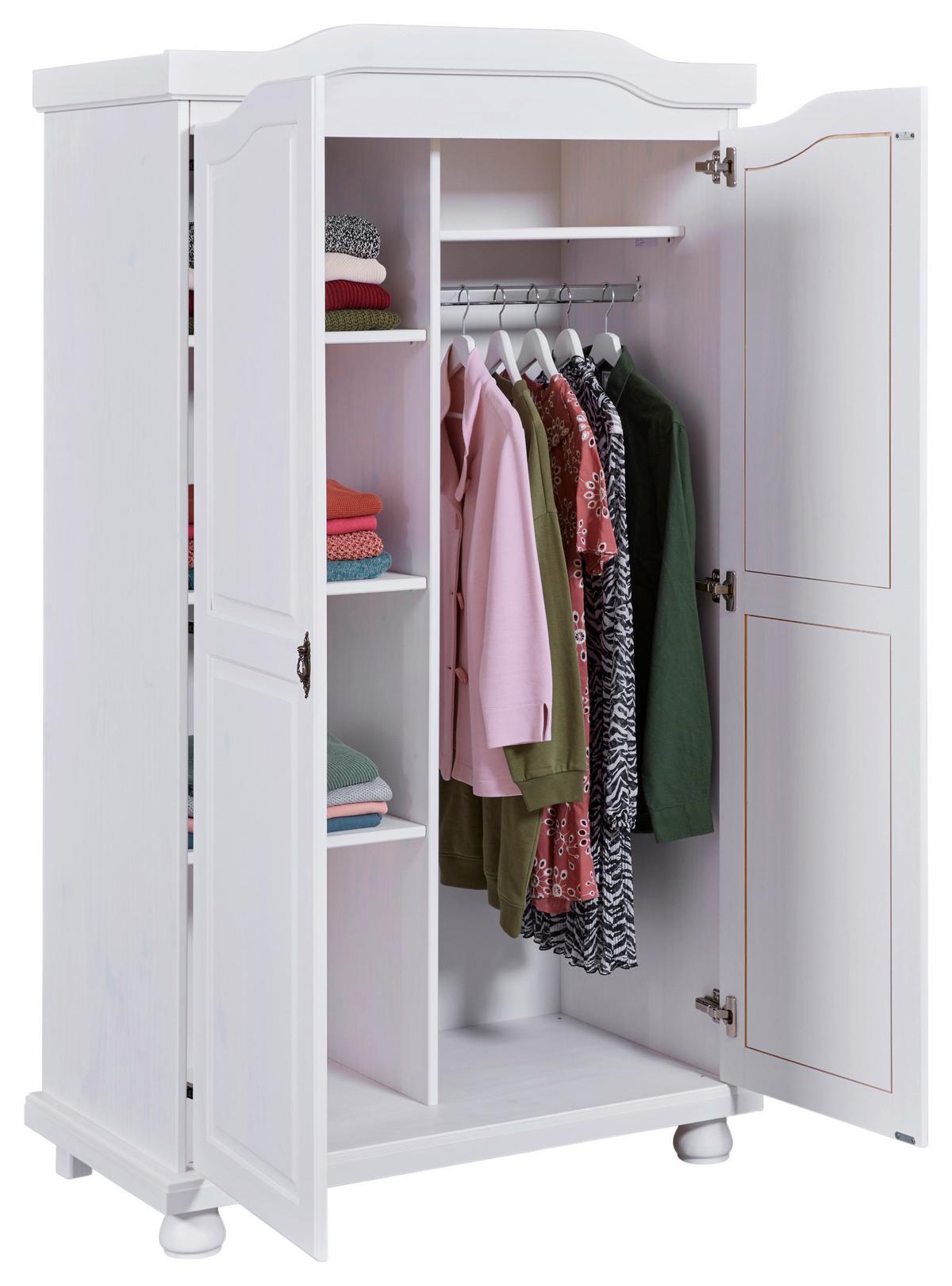 Šatní skříň HEDDA šířka 104cm - bílá, Lifestyle (104/180/56cm) - MID.YOU