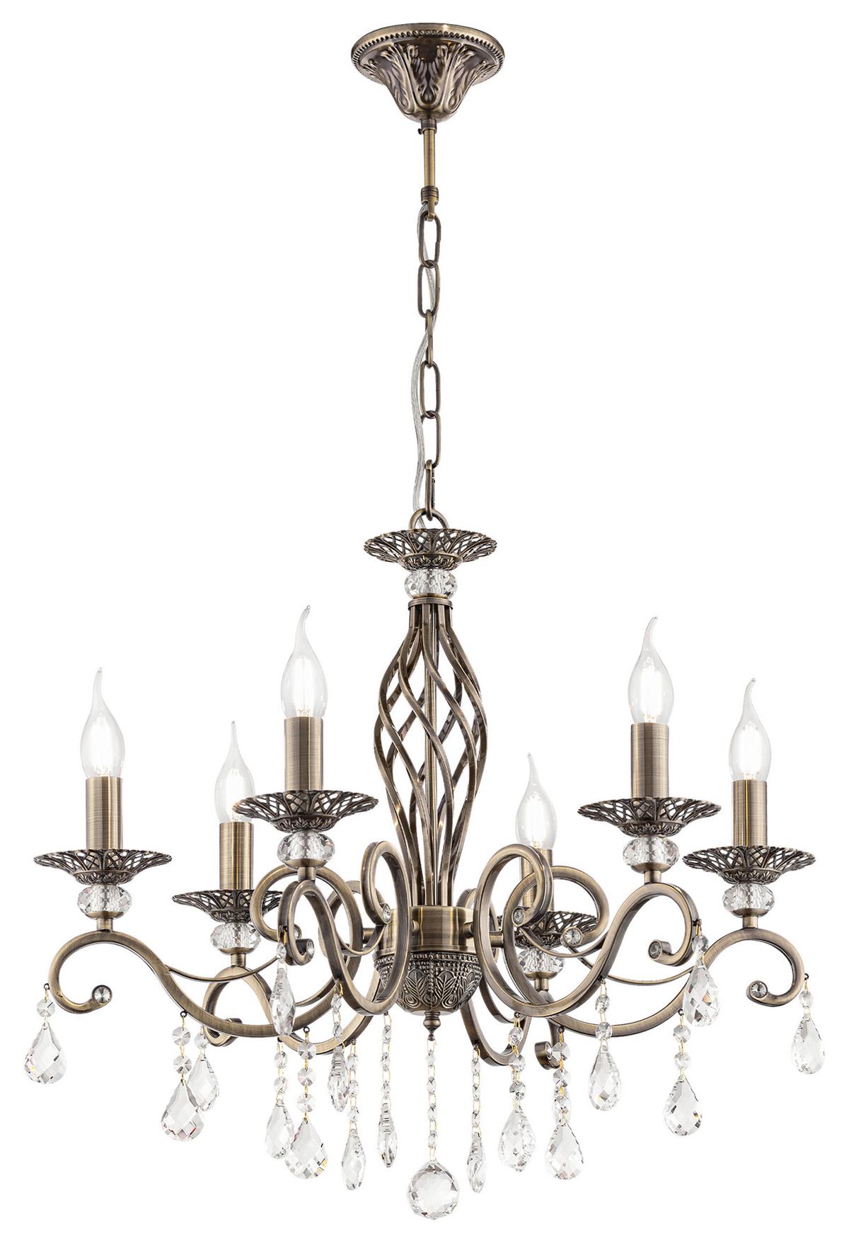 Kronleuchter Grace - Messingfarben, Trend, Glas/Metall (63/56/63cm) - MAYTONI