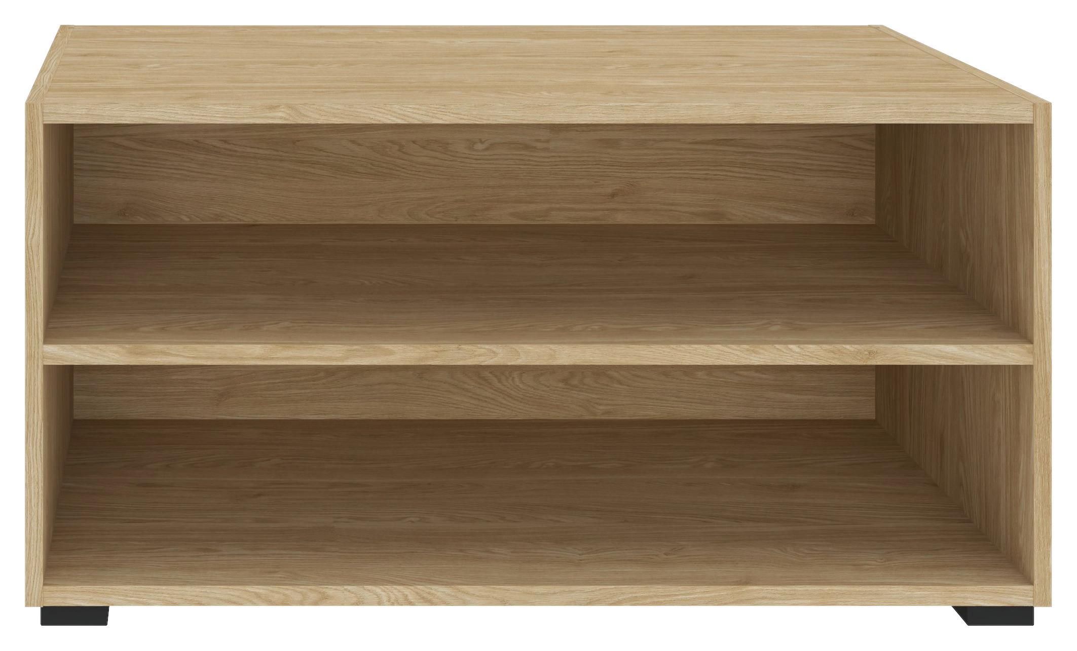 REGÁL UNIT-ELEMENTS MINI - čierna/farba duba, Modern, kompozitné drevo (91,2/44,8/40cm) - Ondega