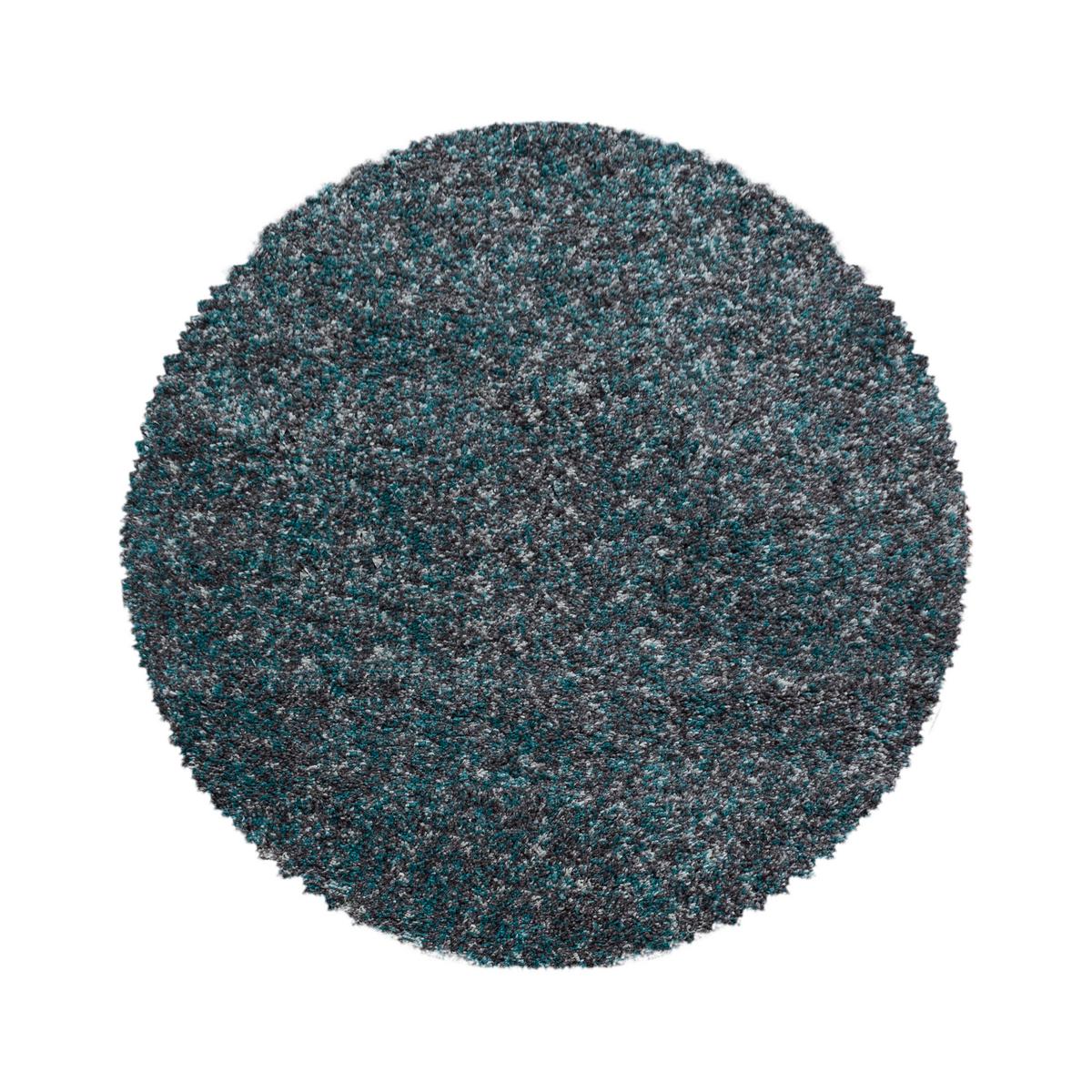 Hochflorteppich Enjoy - Blau, KONVENTIONELL, Textil (80/80cm) - Novel
