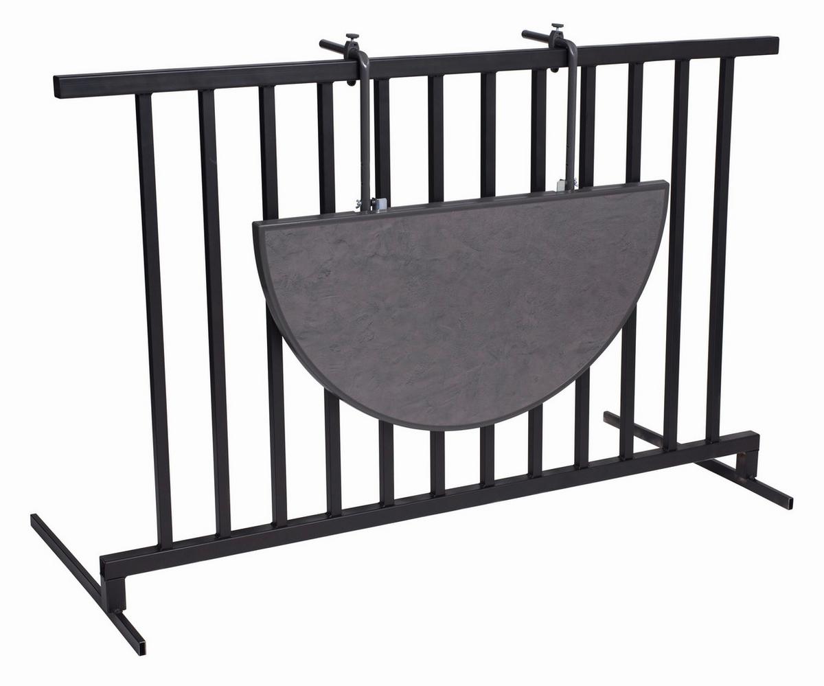 Balkonhängetisch Butler – Balkonhängetisch - Anthrazit, Basics, Metall (100/50/8cm)