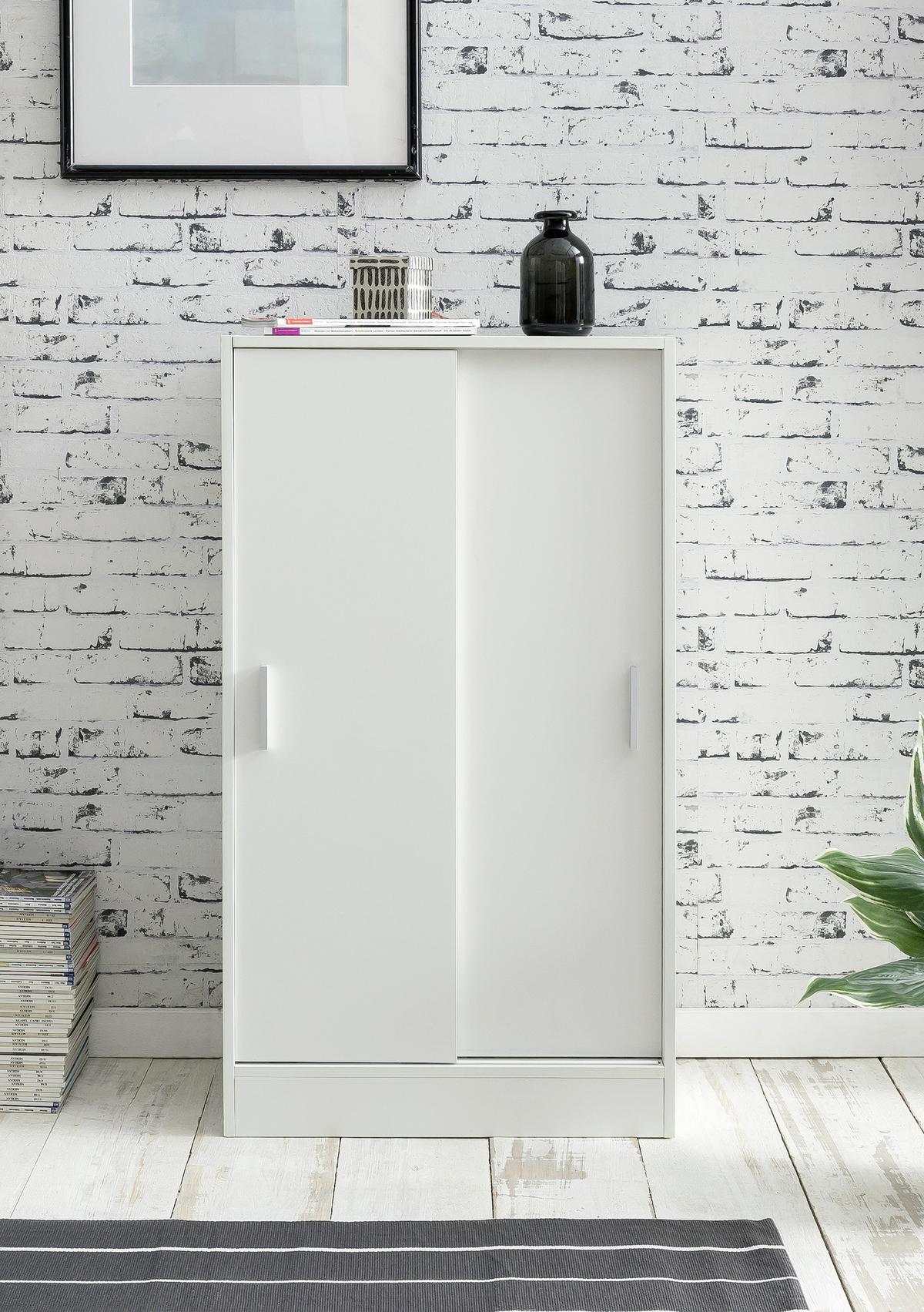 Aktenschrank Weiß B 60 cm - KONVENTIONELL, Holzwerkstoff (60/107,5/28,5cm) - MID.YOU