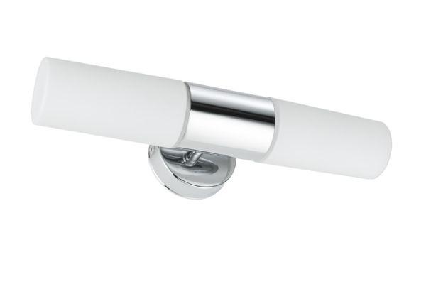 Wandleuchte Lenia 2-Flammig Chromfarben/Opalglas - Chromfarben, Basics, Glas/Metall (33/8/10,5cm) - Paulmann