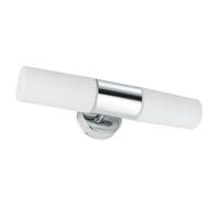 Wandleuchte Lenia 2-Flammig Chromfarben/Opalglas - Chromfarben, Basics, Glas/Metall (33/8/10,5cm) - Paulmann
