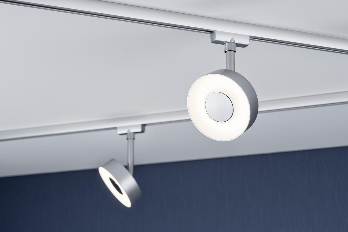 Schienensystem Urail Strahler 95271 LED-Spotkopf Schwenkbar - Chromfarben, Basics, Kunststoff/Metall (9,8/14,7/5cm) - Paulmann