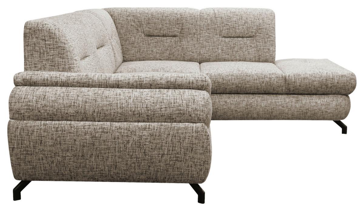 Ecksofa Imo Hellbraun 274x201 Cm - Hellbraun/Schwarz, Design, Textil (274/201cm) - MID.YOU