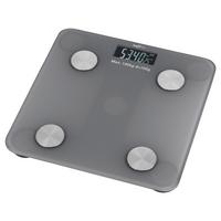 Osobní váha Maxxmee-digitální analýza těla - šedá, Design, kov/plast (28/2,5/28cm)