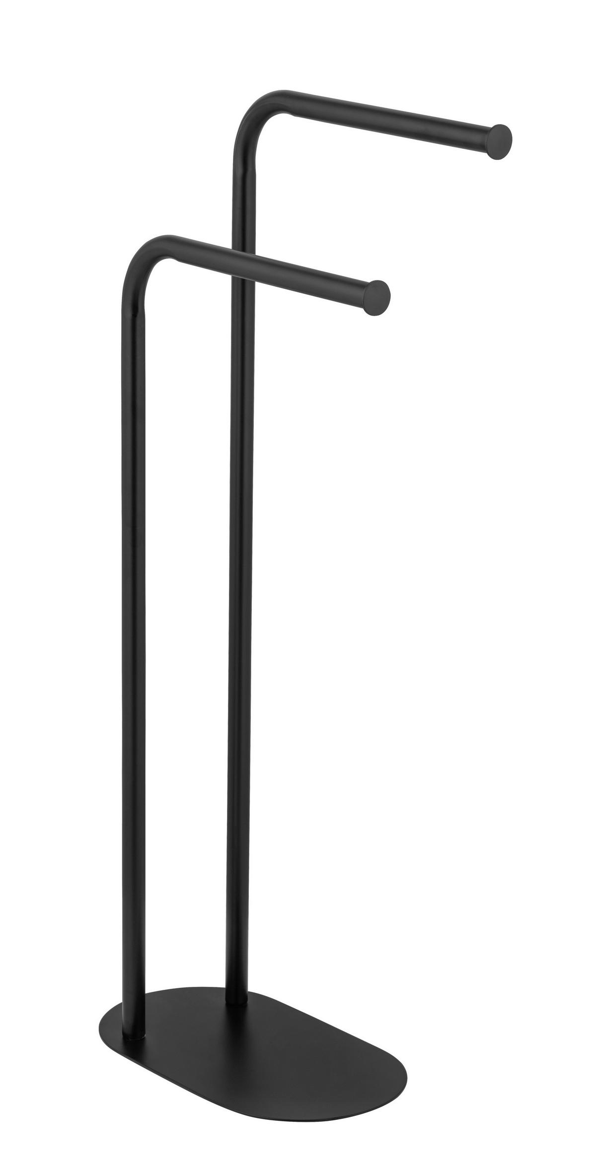 Handtuchhalter Levante Schwarz B: 30 cm - Schwarz, MODERN, Metall (30/79/17cm) - Wenko