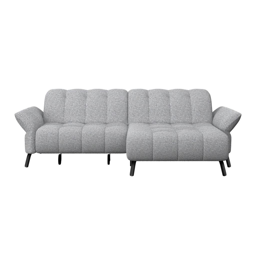 Ecksofa Coast Silberfarben B: 244-270 cm