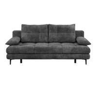 Schlafsofa Perla Schwarz B: 203 cm - Schwarz, KONVENTIONELL, Textil (203/94/96cm)
