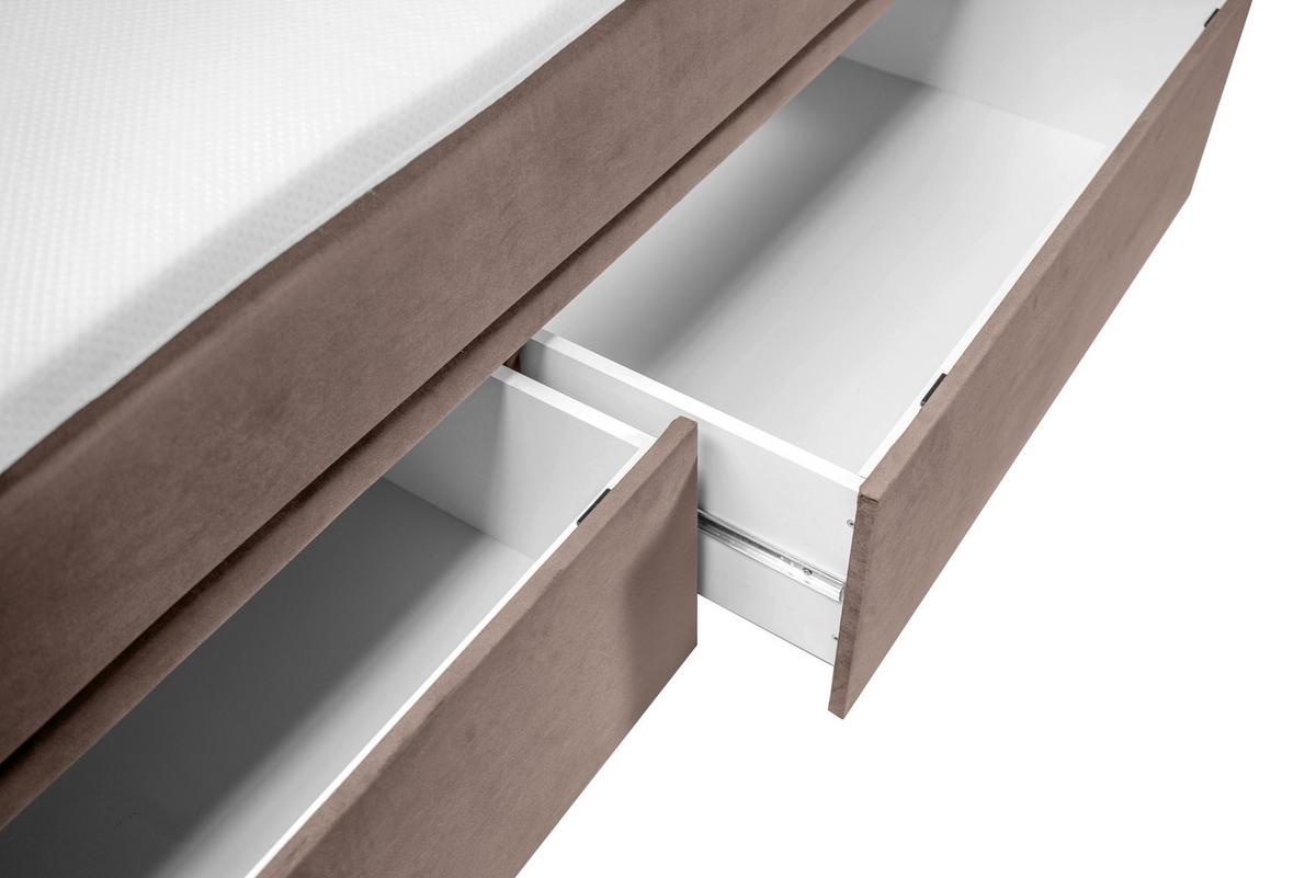 Boxbett Zante Beige, Lf: 180x200 cm - Beige, MODERN, Textil (180/200cm) - Livetastic