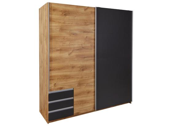 Schwebetürenschrank Emden - Eichefarben/Graphitfarben, MODERN, Holzwerkstoff (180/198/64cm) Schwebetürenschrank Emden - Eichefarben/Graphitfarben, MODERN, Holzwerkstoff (180/198/64cm)