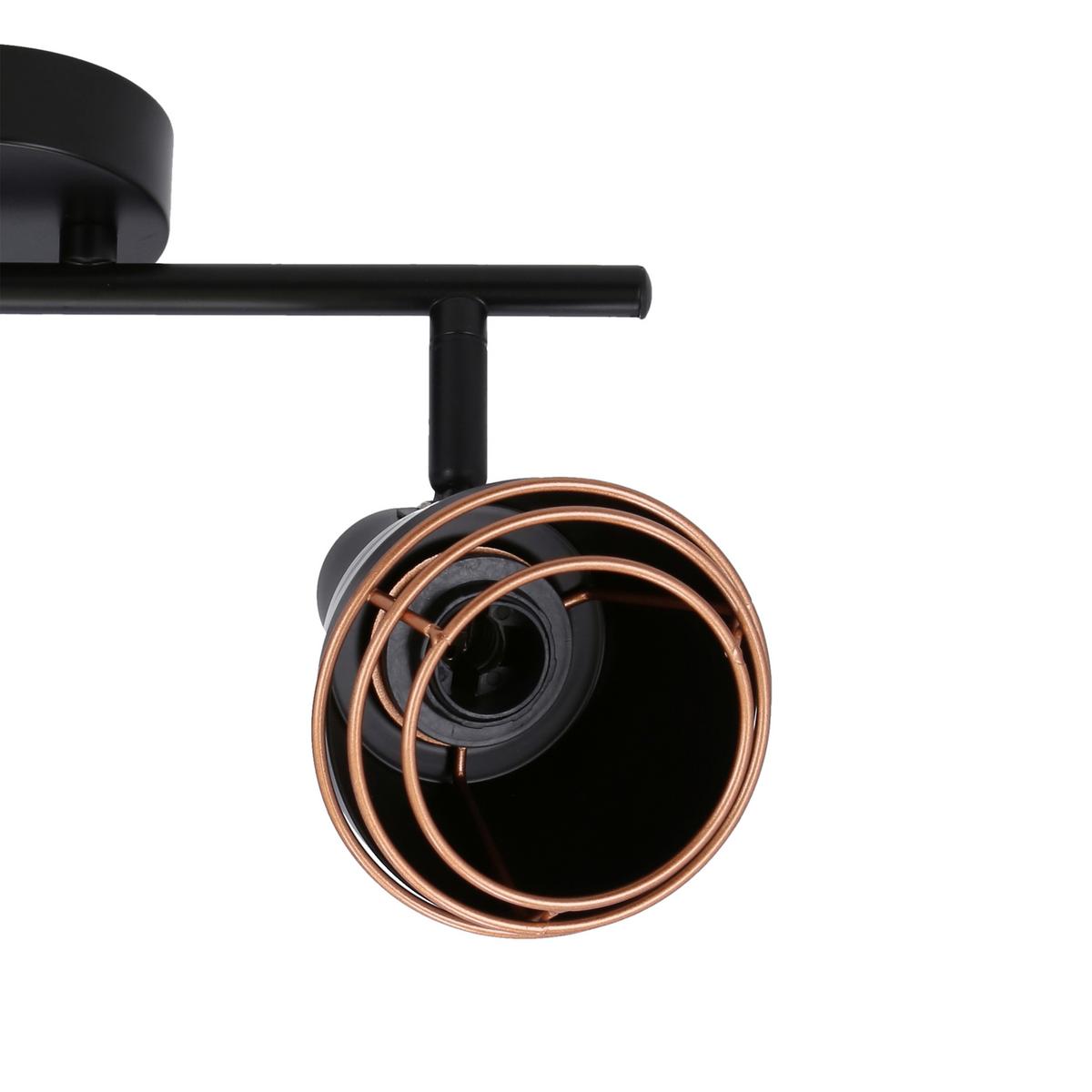 Deckenstrahler 92-81780 Neria - Schwarz, KONVENTIONELL, Metall (18/32/15cm)