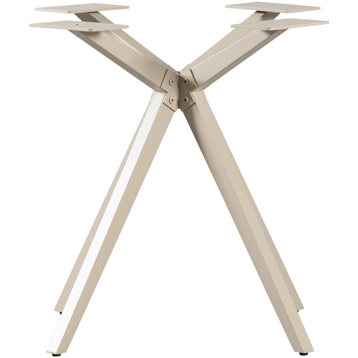 TISCHGESTELL Tablo Grau B: 80cm - Grau, MODERN, Metall (80/72/80cm) - Livetastic