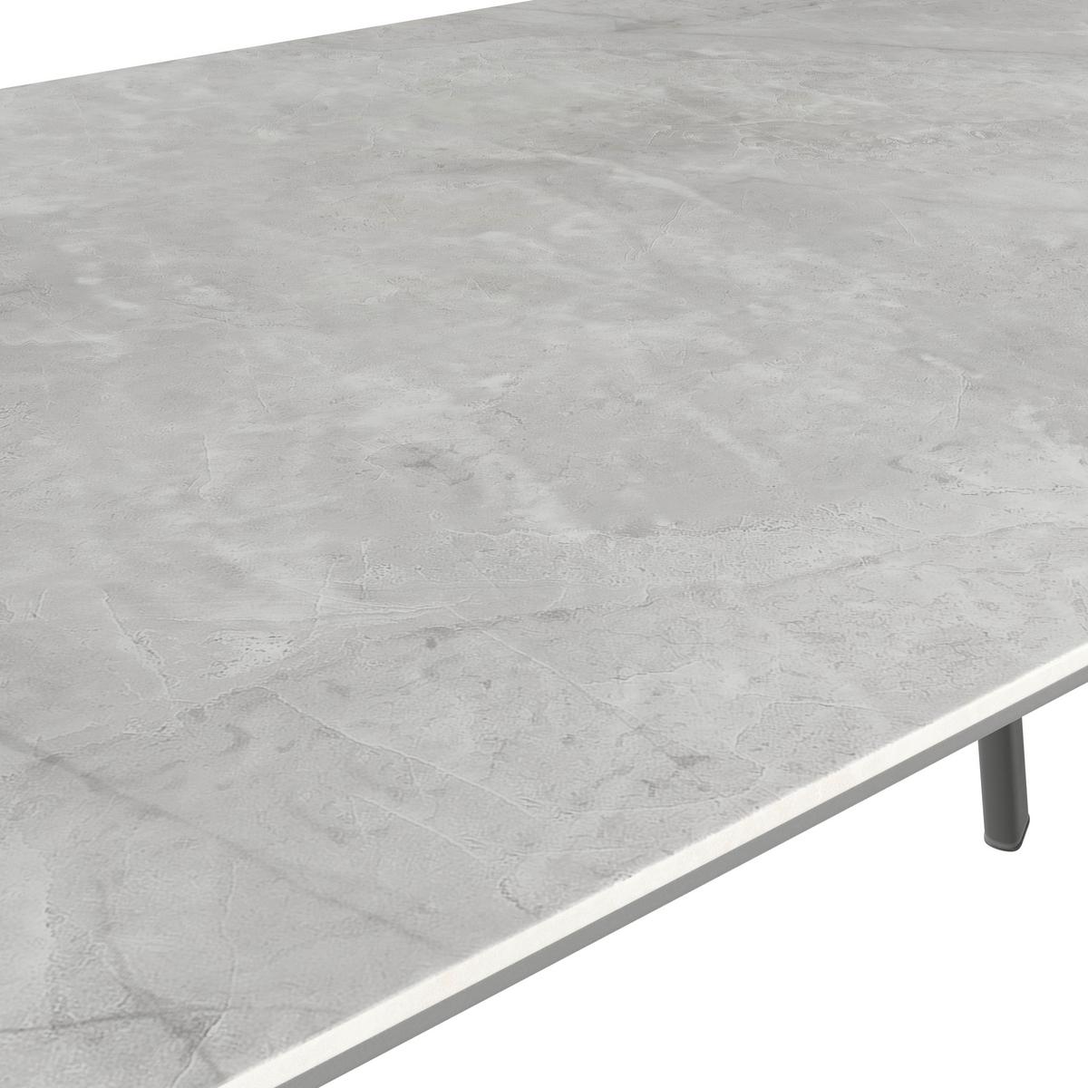 JÍDELNÍ STŮL GEORGE 140 - šedá/černá, Konvenční, kov/kompozitní dřevo (140/76/80cm)