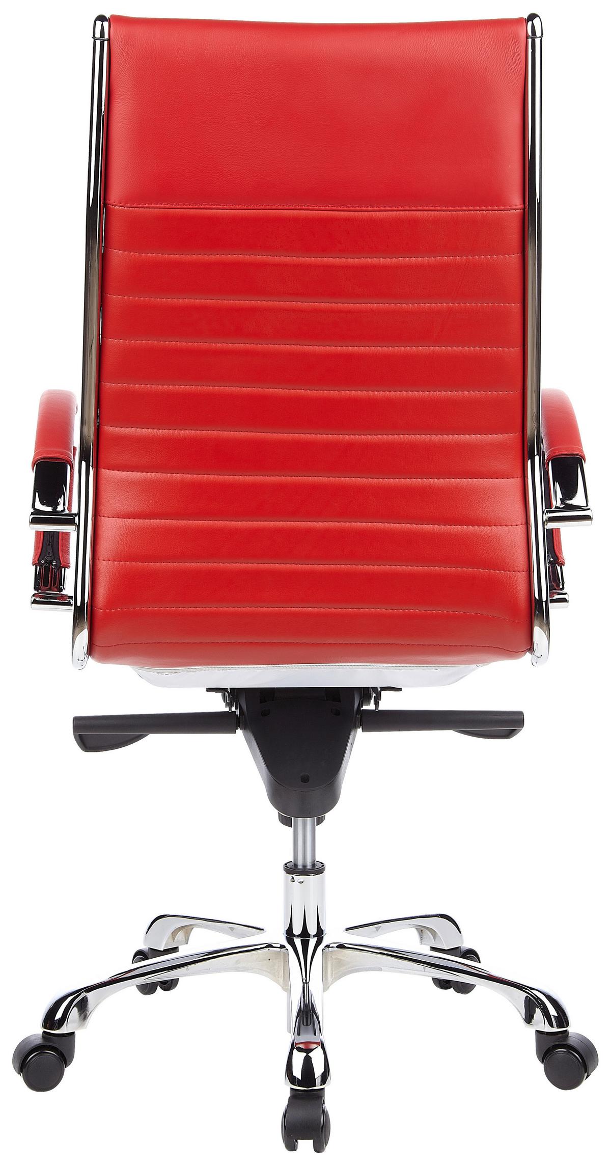 Drehstuhl Parma 20 Rot - Rot, MODERN, Leder/Kunststoff (60/125/50cm) - MID.YOU