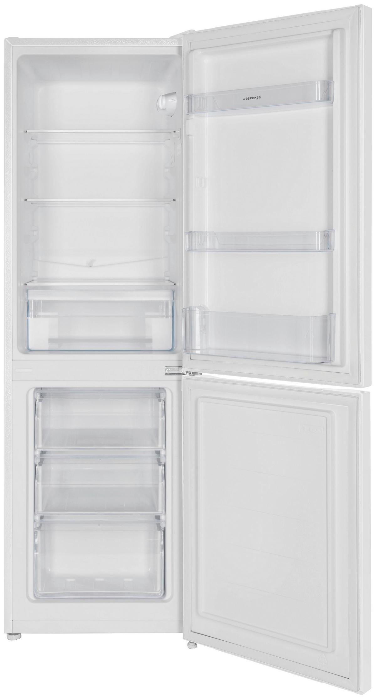 KÜHL-GEFRIER-KOMBINATION Weiß B: 47,4 cm - Weiß, Basics, Glas/Kunststoff (47,4/144/49,5cm) - Respekta