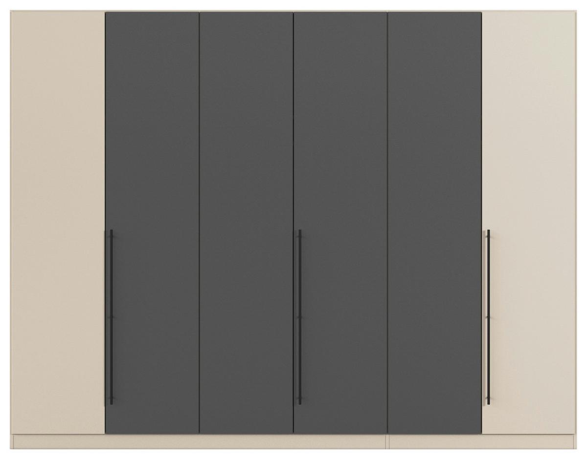 Kleiderschrank Safari B: 271 cm - Champagner/Grau, KONVENTIONELL, Holzwerkstoff (271/229/54cm)