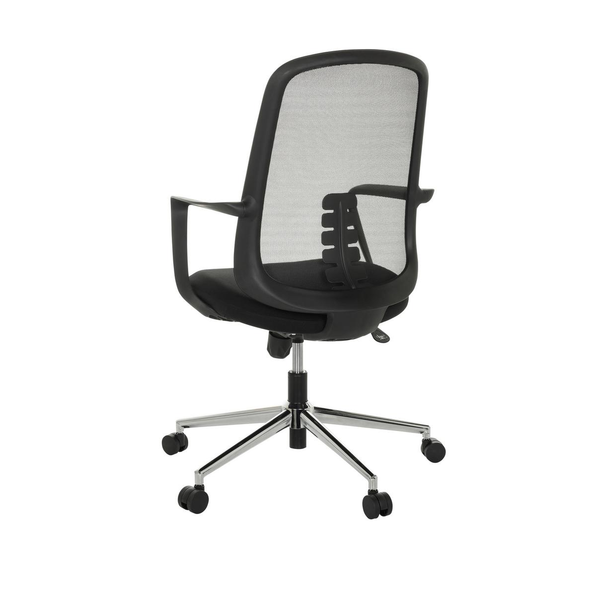 Drehstuhl Sediolo B - Schwarz, Basics, Kunststoff/Textil (63/100-108/63cm) - MID.YOU