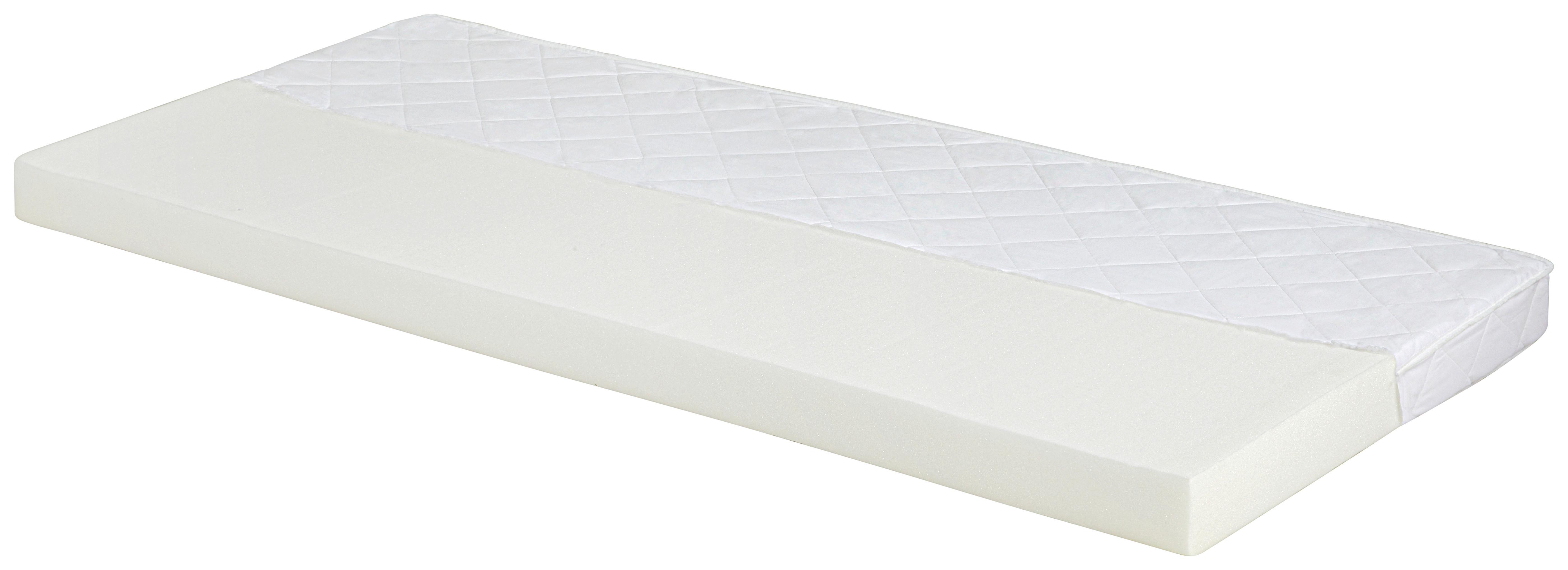 Rollmatratze Basic 90x200 Cm H2 H: 12 Cm - Weiß, Textil (90/200cm) - Primatex
