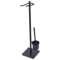 WC kefa so stojanom GRADO - čierna, Konventionell, kov/plast (18/73,5/18cm) - Ondega