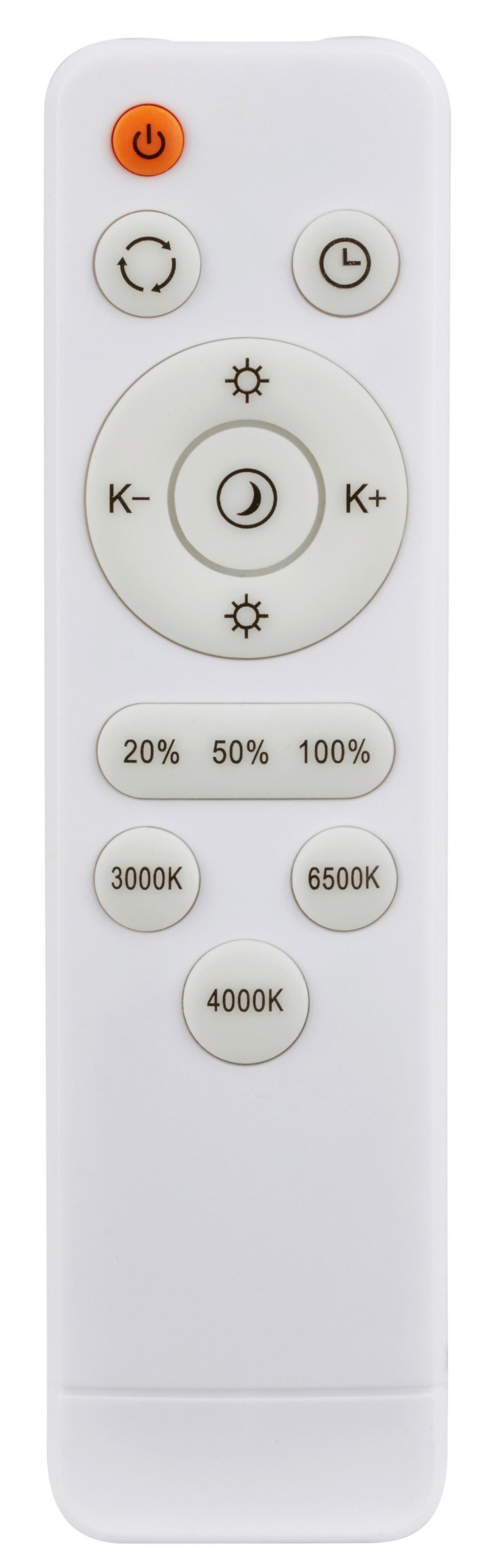 LED-Deckenleuchte Verb Weiß D: 56 cm - Weiß, Basics, Kunststoff/Metall (56/8.5cm)