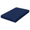 Spannleintuch Dunkelblau 100x200 Cm Frottee - Dunkelblau, Basics, Textil (100/200cm) - Schlafgut