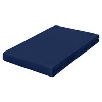 Spannleintuch Dunkelblau 100x200 cm Frottee - Dunkelblau, Basics, Textil (100/200cm) - Schlafgut