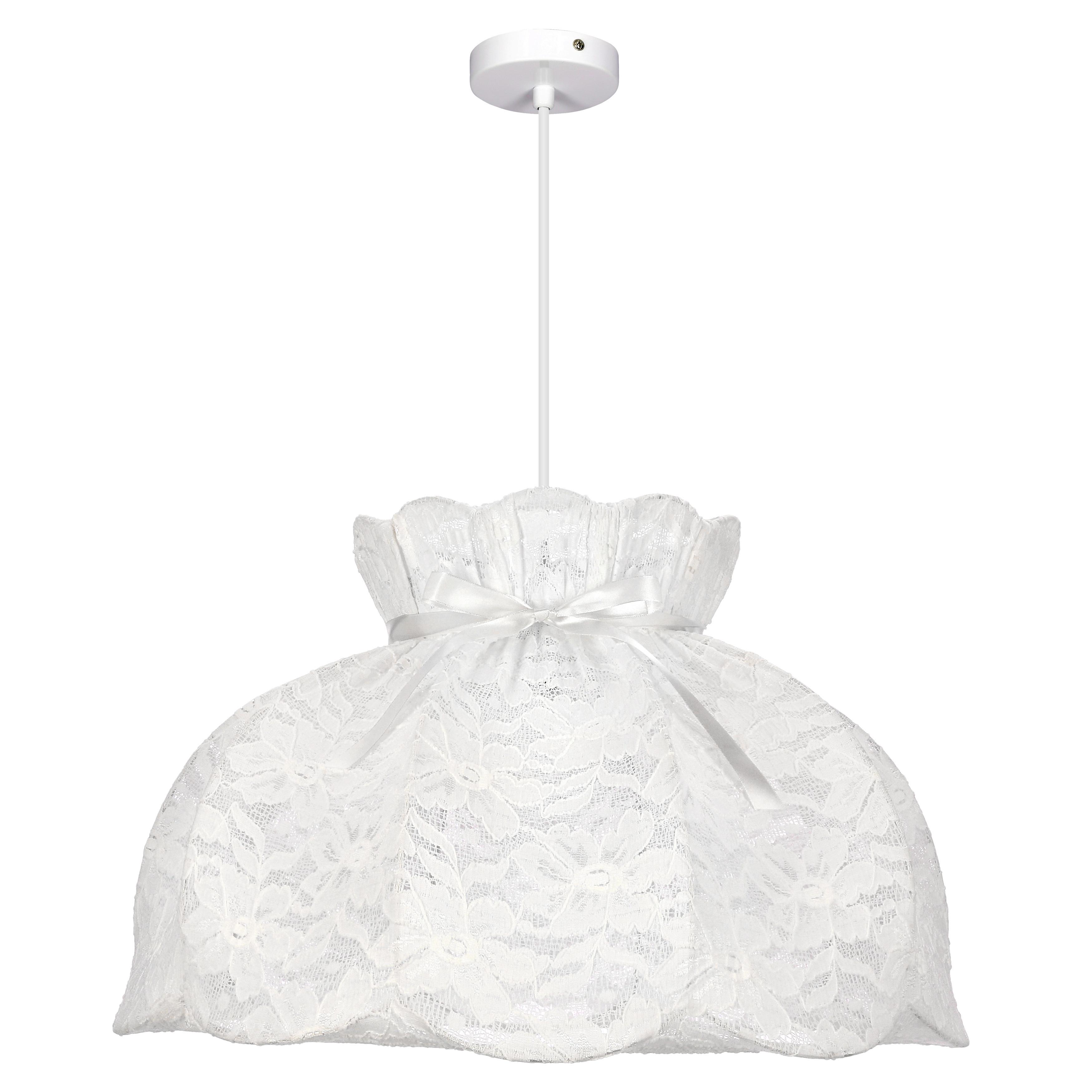 Pendelleuchte 31-39408 Rossini - Weiß, KONVENTIONELL, Textil/Metall (52/52/130cm)
