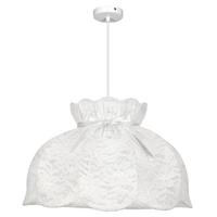 Pendelleuchte 31-39408 Rossini - Weiß, KONVENTIONELL, Textil/Metall (52/52/130cm)