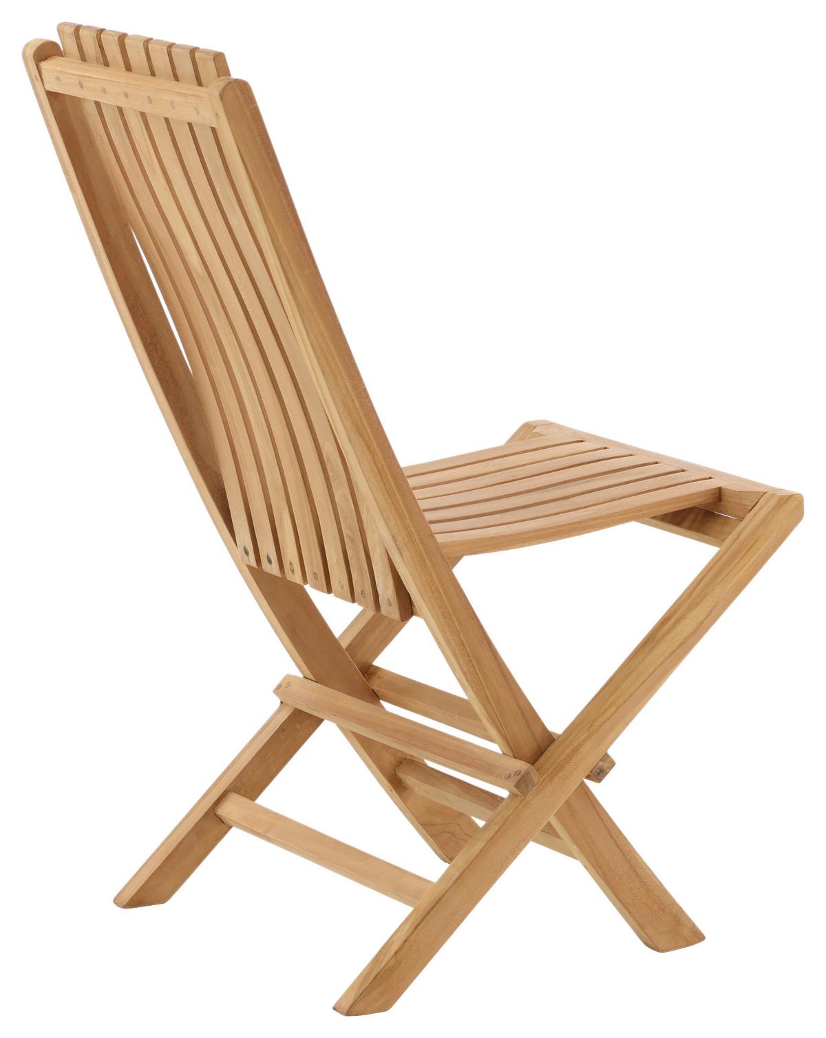 Gartensessel Klappbar Ghana Holz - Teakfarben, KONVENTIONELL, Holz (43/98/47cm) - Gardenson