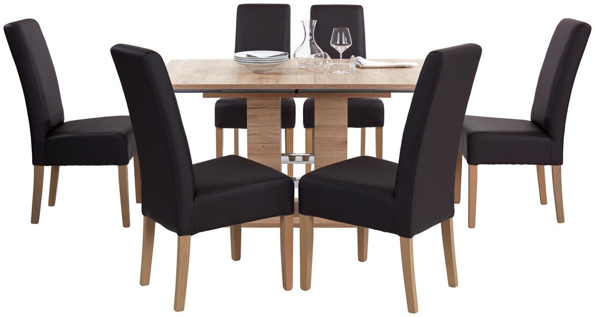 Esstisch Ausziehbar Helena 140-220x90 Cm Eiche Dekor - Eichefarben, KONVENTIONELL, Holzwerkstoff (140-220/76/90cm)