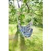 Hängesessel Tobago - Blau/Weiß, Basics, Holz/Kunststoff (65/120/90cm) - Gardenson