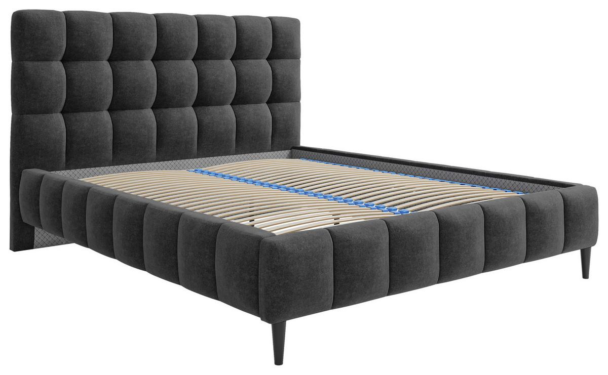 Polsterbett Magic Anthrazit 180x200 cm - Anthrazit/Schwarz, MODERN, Holz/Holzwerkstoff (180/200cm) - MID.YOU