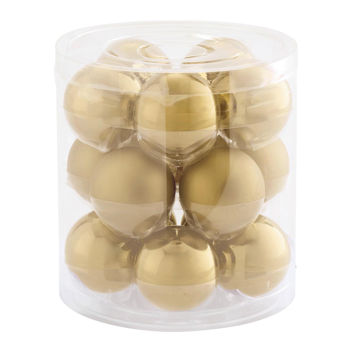 Baňka na vánoční stromeček NOEL -PAZ- - barvy zlata, sklo (6cm) - Mömax