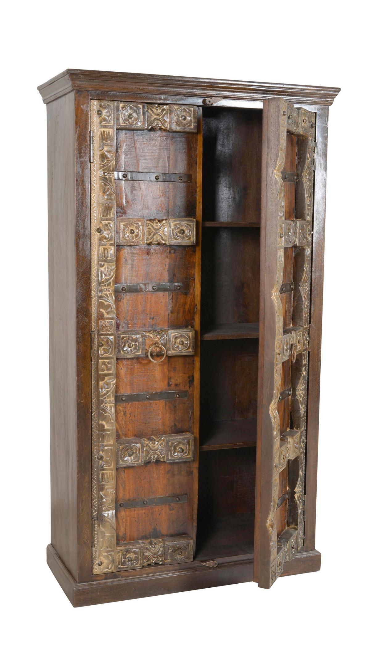 Garderobenschrank Altholz B: 100cm - Braun, Design, Holz (100/180/45cm) - MID.YOU