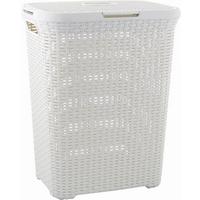 Szennyestartó Rattan Hatású - krémszínű, Konventionell, műanyag (34,1/61,5/44,8cm) - Curver